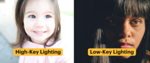 high key lighting vs low key lighting