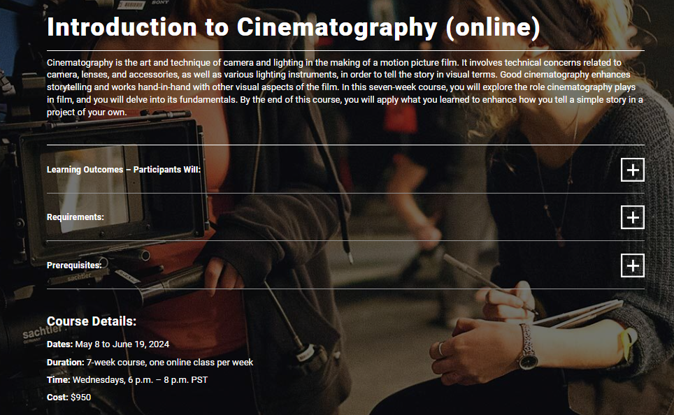 composition in film courses